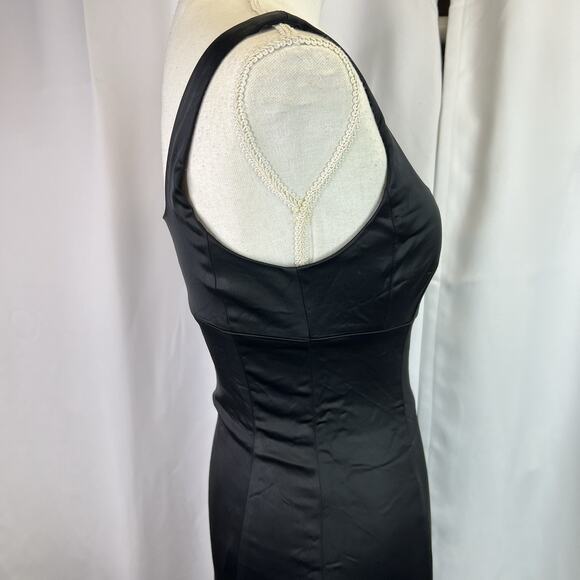 Aritzia Wilfred satin Mini Dress In Black Size 0 little black - Picture 6 of 15